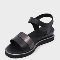 Елегантни черни сандали с платформа 2483-939 nero-krispi