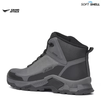 Мъжки туристически обувки Soft Shell с водоустойчив слой и подсилена подметка – 31053-2 grey