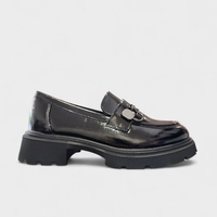 Дамски мокасини на платформа W525272 black