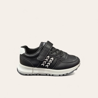 Детски маратонки в черен цвят с удобна гъвкава подметка модел: W210044 black