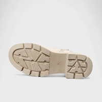 Дамски боти с цип и връзки в бежово B4170-2 beige