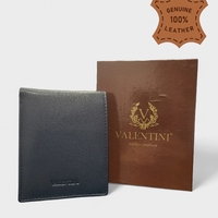 Мъжки портфейл от естствена кожа в син цвят марка Valentini модел: 306992 синьо