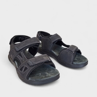 Мъжки сандали в черно с велкро лепенки 2634-1 black