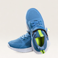 Детски спортни обувки с лепенка и дишащ текстил 30920-2 navy