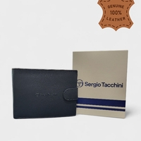 Мъжки портфейл в син цвят с копче Sergio Tacchini 50116P032