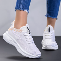 Дамски маратонки White Elegance – Минималистичен стил и лекота D2433-2 White