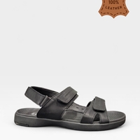 Мъжки кожени сандали в черно S526-1 black