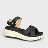 Дамски сандали на платформа черни W060041 black