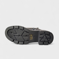 Дамски боти с връзки и цип в черно B4170-1 black