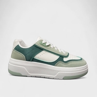 Дамски маратонки с масивна подметка в зелено W014303 Green