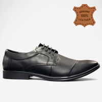 Мъжки елегантни обувки от естествена кожа H035-1 black