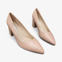 Дамски елегантни обувки на ток в розово T176 Pink