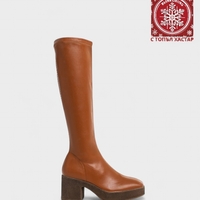 Дамски чизми с квадратен ток 2DB-2048 camel
