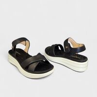 Дамски сандали на платформа черни W060041 black