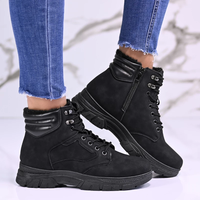 Дамски зимни боти с топъл хастар в черно B3110-1 black