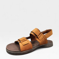 Мъжки кожени сандали в кафяво S526-2 brown