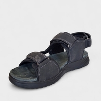 Мъжки сандали в черно с велкро лепенки 2634-1 black