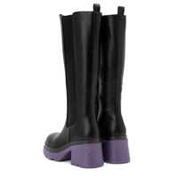 Дамски леки и удобни ботуши с лилава подметка модел: 8792-GG purpple