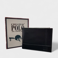 Луксозен мъжки портфейл от естествена кожа Chester Polo Academy