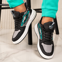 Мъжки кецове в черно и сиво 8812 black/grey