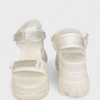Дамски спортно-елегантни сандали на платформа – YW102 WHITE