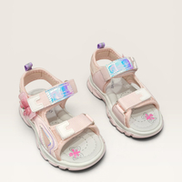 Детски сандали с цвете и блестящи детайли в розово G6-GY3055-1 pink