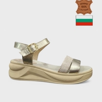 Елегантни златни сандали с платформа 226136-939 gold