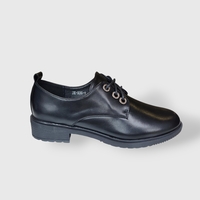 Дамски ежедневни обувки с връзки в черен цвят JK-935-1 black