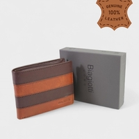 Mъжки портфейл пт естествена кожа в кафяв цвят марка Biagiotti модел: LB-7653-04 brown