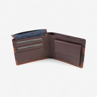 Mъжки портфейл пт естествена кожа в кафяв цвят марка Biagiotti модел: LB-7653-04 brown