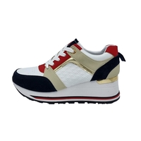 Дамски маратонки на платформа C2053 blue/white/red