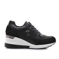Модни дамски маратонки на платформа от кожа модел:А6802-1 black