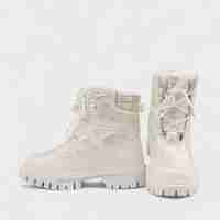 Дамски бели апрески с връзки K25-2 white
