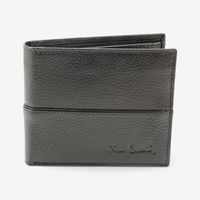 Мъжки портфейл от естествена кожа в черно модел: 8828-129