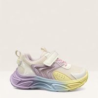 Детски маратонки с лепенка в бяло и лилаво W585081 White/Purple