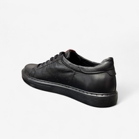 Мъжки спортно елегантни кецове от естествена кожа 656011 black