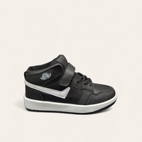Детски високи кецове с лепенка 8070 black
