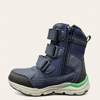 Детски боти апрески за момче с лепенки W194154 navy