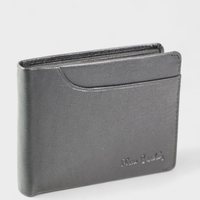 Мъжки портфейл от естествена кожа в черно марка Pierre Cardin