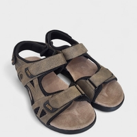 Мъжки сандали в цвят каки с велкро лепенки 2634-2 Khaki