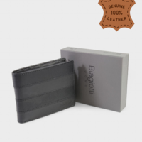 Мъжки портфейл от естествена кожа в черен цвят марка Biagiotti модел: LB765-04 черно