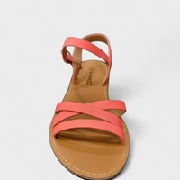 Дамски летни сандали с фини каишки и равна подметка – R16P0893-1 Fuxia