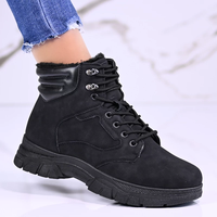 Дамски зимни боти с топъл хастар в черно B3110-1 black