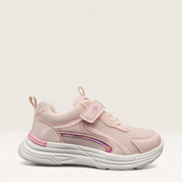 Детски маратонки с лепенка в розов цвят W585078 pink