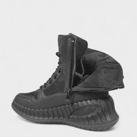 Дамски зимни боти с топъл хастар и дебела подметка черни W210163