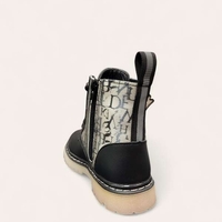 Детски модни боти в черно и розово Z112A black/pink