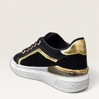 Дeтски кецове за момиче с декоративни златисти елементи 2016 black