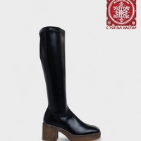 Дамски чизми с квадратен ток 2DB-2048 Black