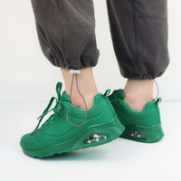 Зелени дамски маратонки с въздушна камера D9157-10 Green