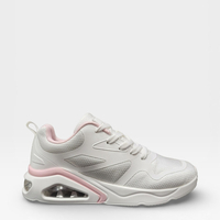 Дамски маратонки с въздушна камера в бяло и розово D9167-2 white